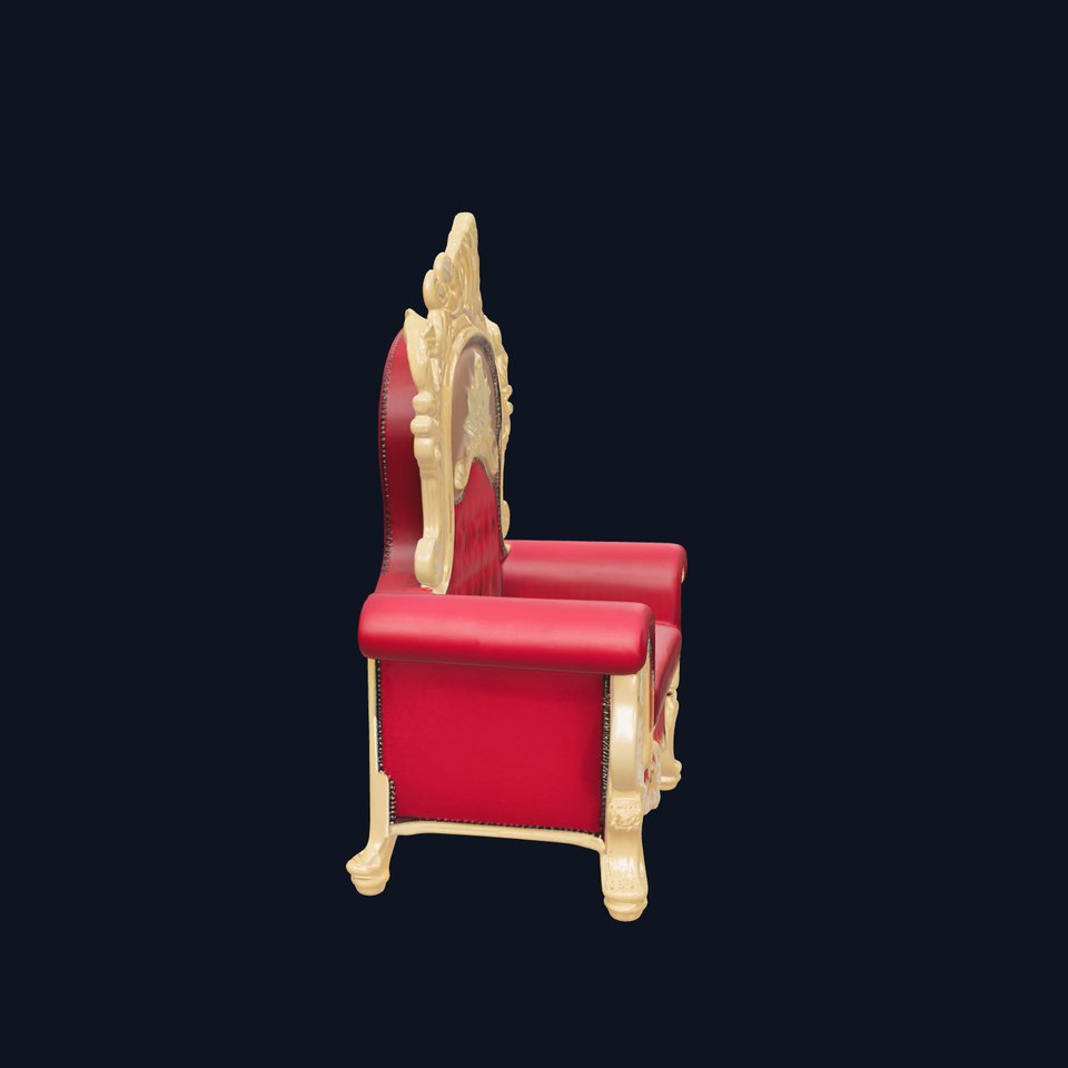 Royal Throne Chair D Model Pack